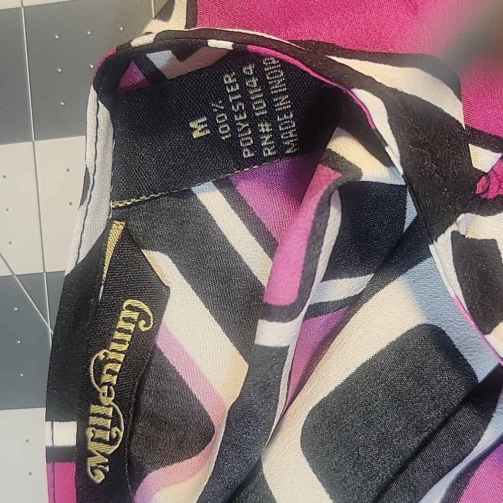 Millenium Purple/Black/White Abstract Women's Sle… - image 6